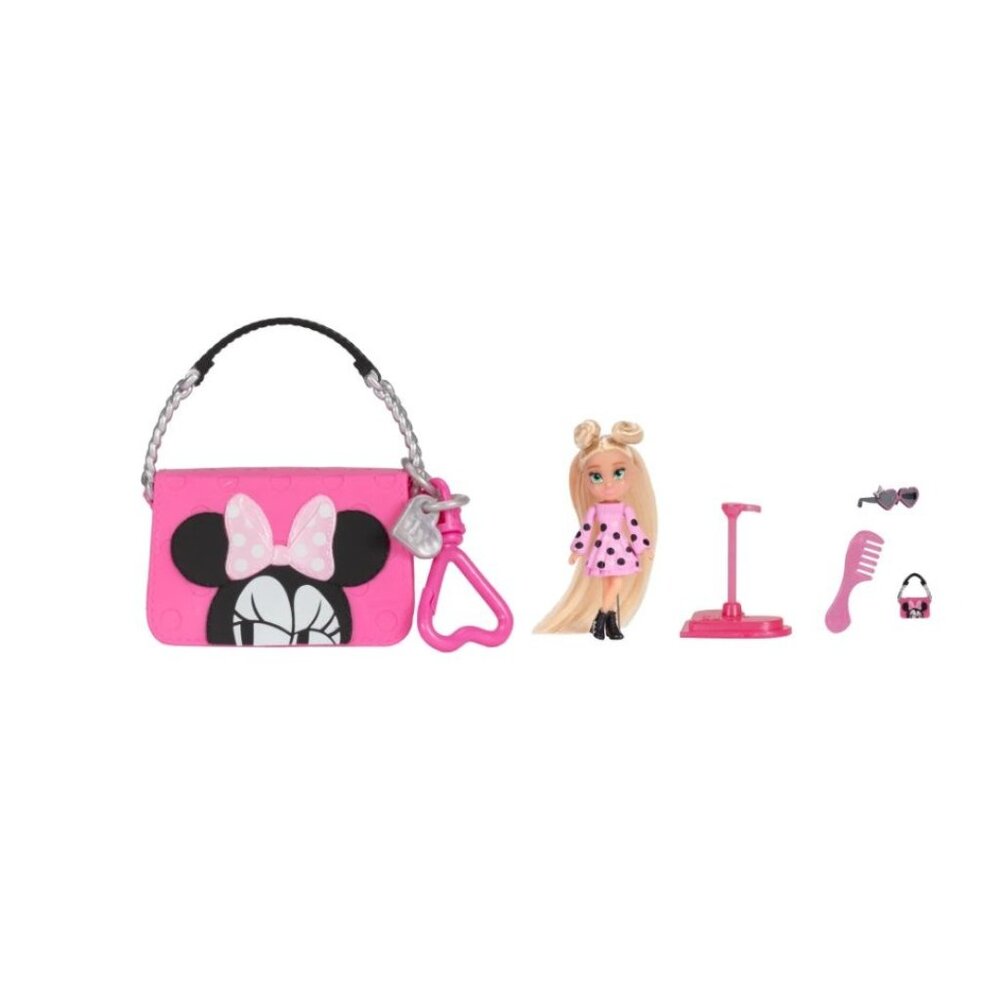 Disney Ily Tote-ILY-Teenies 2.25 inch Tall Minnie Inspired Doll with Matching Pu - Picture 3 of 4